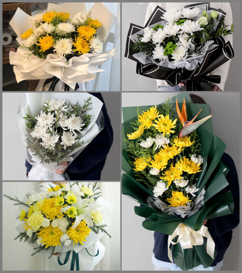贵州毕节市黔西县洪水镇白事花束代送